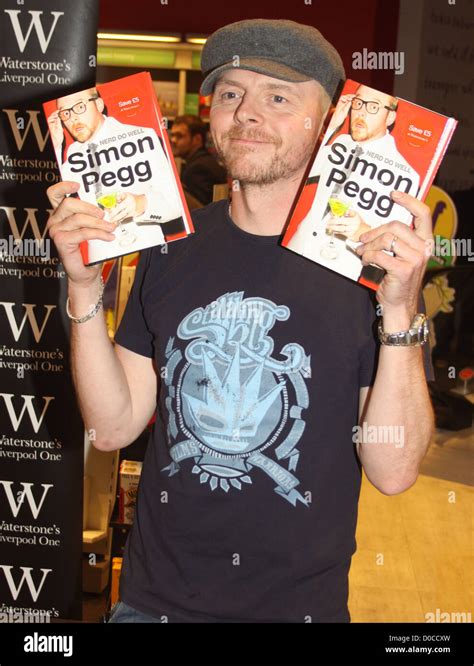 Simon Pegg Signs Copies Of His New Book Nerd Do Well At Waterstones