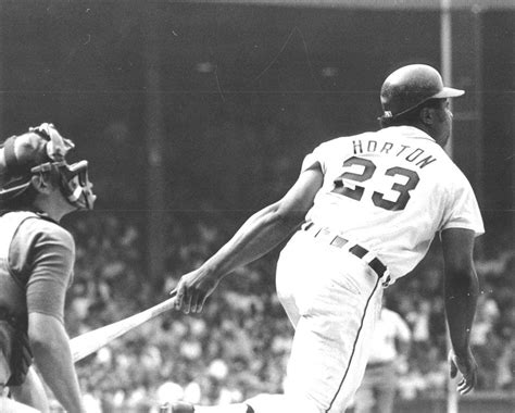 Detroit Tigerwillie Horton Willie The Wonder Follows Through One Of His Mighty Swings