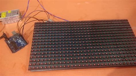 How To Make Led Display Board Using Arduino And P10 Led Matrix Display