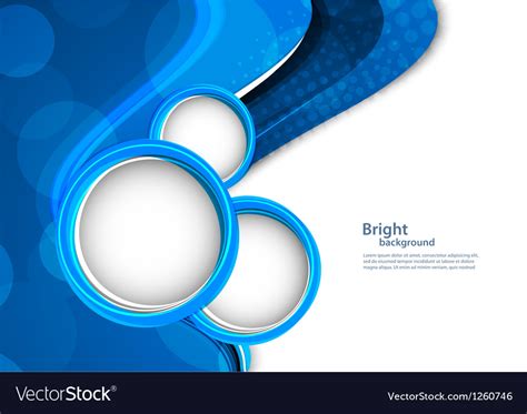 Abstract Blue Background With Circles Royalty Free Vector