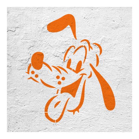 Cartoon Funny Dog Stencil N1 Cartoon Stencil For Nursery Decoration