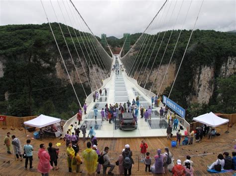 How Strong Is It China Hammers Highest Glass Bridge In