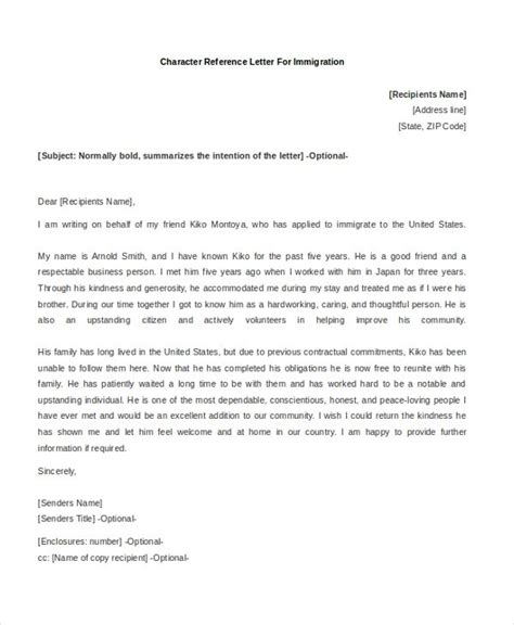 Sample Character Reference Letter Writing A Reference Letter Personal
