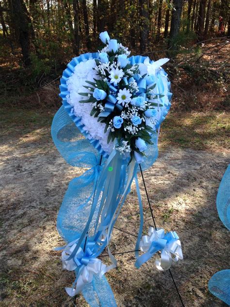 Here you will see some of the designs that we have created, every picture is of a true life piece that our professional florists have made. Beautiful heart wreath for baby funeral | Funeral flowers ...