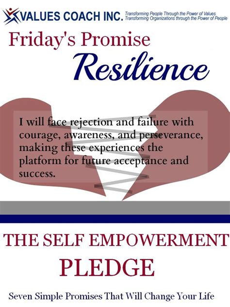 Fridays Promise Of The Self Empowerment Pledge Resilience Self