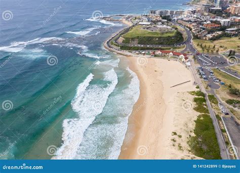 Nobbys Beach Newcastle Australia Stock Image Image Of Shore