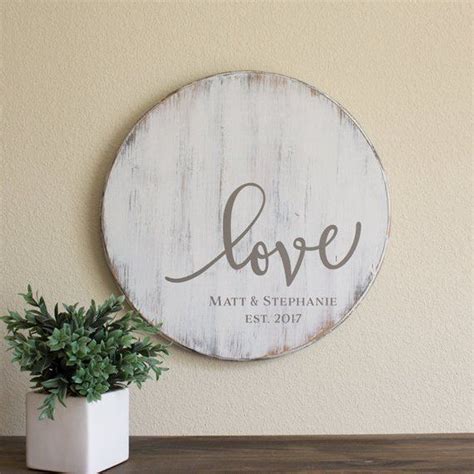 Rustic Personalized Signs Rustic Wedding Decor Rustic Love Sign