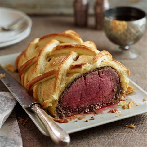 The individual beef wellington recipe uses filet mignon rather than the single beef tenderloin traditionally sliced for serving. Beef Wellington. I'll attempt this one day! | "I am not a ...