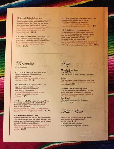 • authentic mexican food • full bar • private rooms available • best margaritas in south dakota • traditional mexican decor & pottery • a true fiesta for special occasions. Menu of Sabor A Mexico in Rapid City, SD 57701