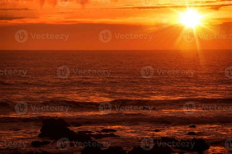 Scenic Pacific Ocean Sunset 24626029 Stock Photo At Vecteezy