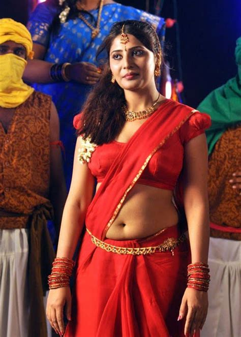 Tamil Hot Actress Rashmi Spicy Red Saree Images Rashmi Red Saree