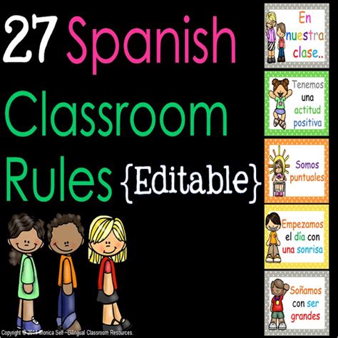 Bilingual Classroom Resources Classroom Rules In Spanish To Try This