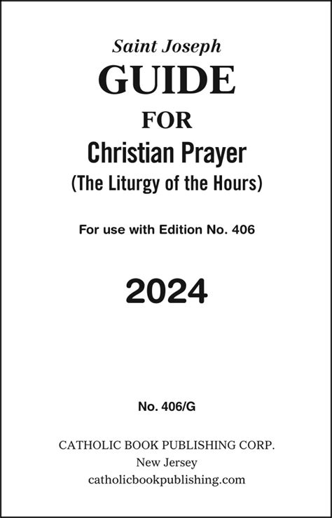2024 Christian Prayer Guide Catholic Book Publishing Catholic Book