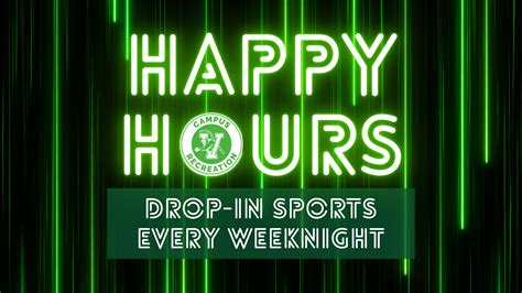 Happy Hours Drop In Sports Uvm Bored