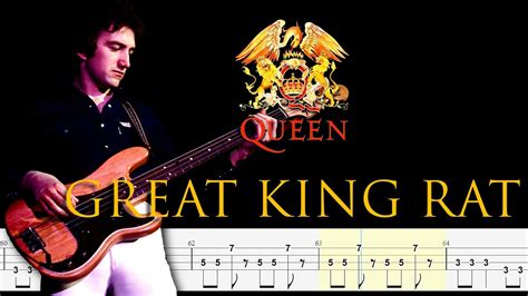 Queen Great King Rat Bass Line Tabs Notation By John Deacon
