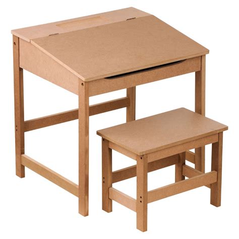 Both the table and chair are manufactured with medium density fiber wood. STUDY DESK AND CHAIR SET / School Drawing Homework Table ...