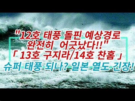 그 이전 에도, 그 이후 에도 그렇게 많은 메뚜기 가 있었던 적 은 없었습니다. "12호 태풍 돌핀 예상경로 완전히 어긋났다!!" 「 13호 구지라/14호 ...