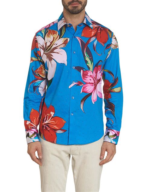 Robert Graham Cotton Limited Edition Ariel Embroidered Sport Shirt In