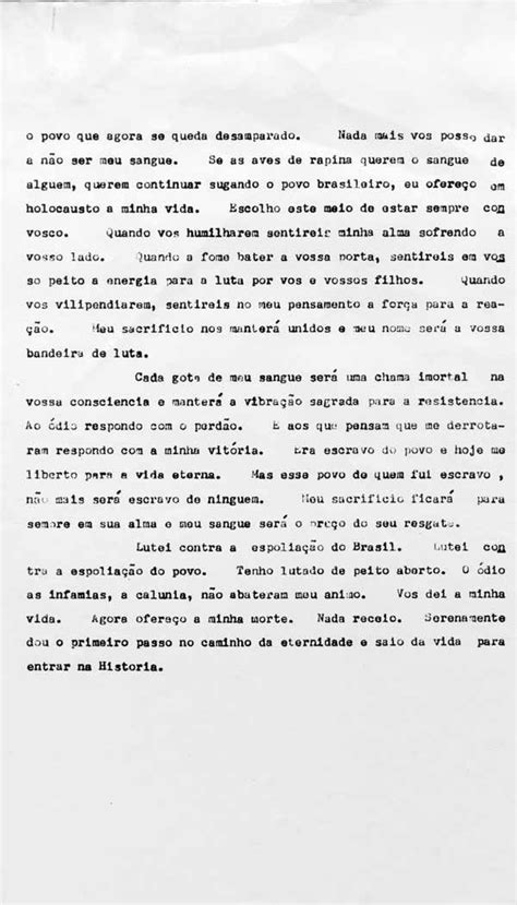 A Hist Ria A Ess Ncia De In Meras Biografias Carta Testamento De Get Lio Vargas