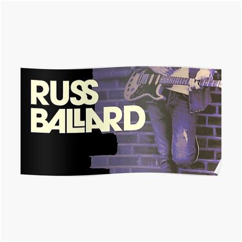 Russ Ballard Best Of Album Singer Logo Poster By Montnfstt Redbubble