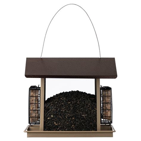 More Birds® Large Hopper Bird Feeder With Suet Holders 84 Lb And 2