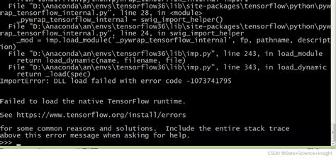 Importerror Dll Load Failed With Error Code Importerror