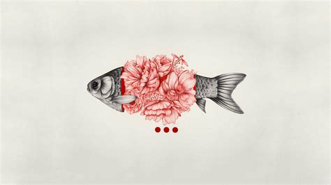 Collection by jan oats • last updated 2 weeks ago. digital art, Minimalism, Simple background, Fish, Flowers ...