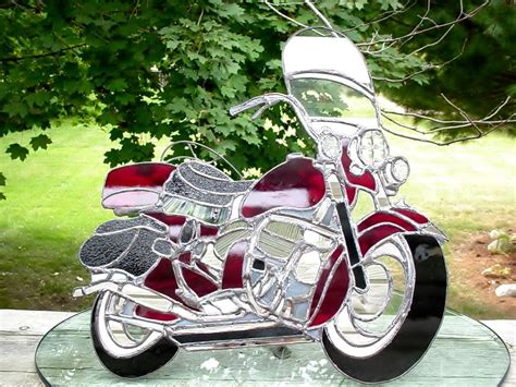Harley Indian Delphi Artist Gallery Stained Glass Panels Stained Glass Patterns Stained