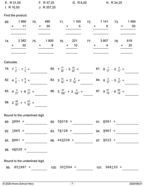 Grade 6 Term 4 Mathematics Worksheet 1 Teacha