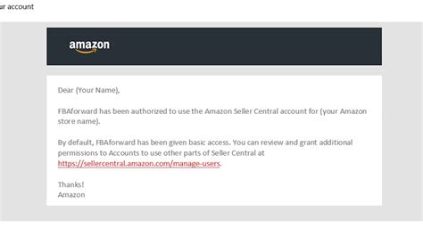 How To Setting Up Limited Amazon Account Authorization Fbaforward