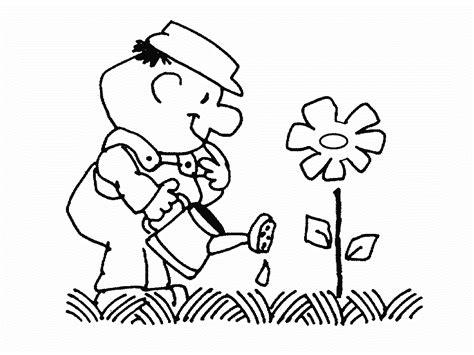 Tutorial con un dibujo de un niño. Jardinero | Recurso educativo 46573 - Tiching