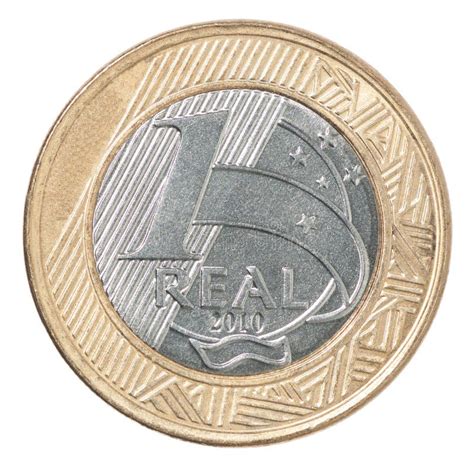 Brazilian Real Coin Stock Image Image Of Symbol Currency 81783899