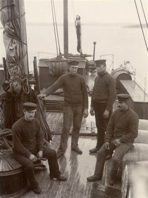 Benhasten Crew On The Steamer Västkusten Besättningsmän På