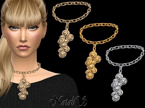 Coin Chain Necklace By Natalis At Tsr Sims 4 Updates