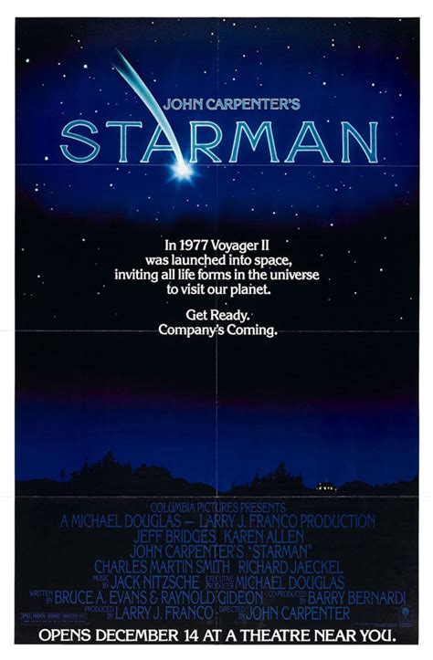 Starman 1984 Poster 1 Trailer Addict