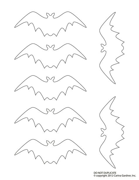 Bat Templates Halloween Templates Bat Template