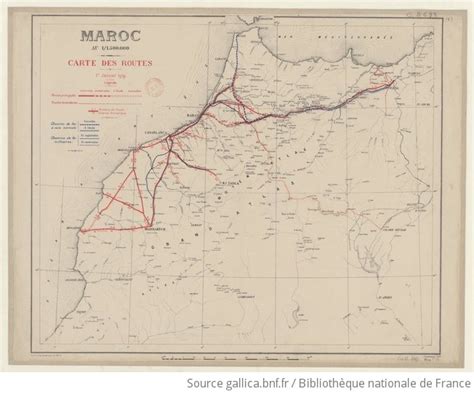 Maroc Au Carte Des Routes Gallica