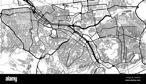 Vector Urbano Mapa De La Ciudad De Tijuana México Imagen Vector De