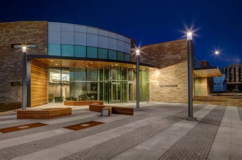 The slc store is absolutely gorgeous, as it's located in a completely refurbished library/planetarium. O.C. Tanner Southwest Addition & Remodel | Big-D Construction
