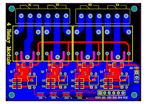 Relay 4 Channel 5v Module Bord With Optocoupler For Arduino Raspberry Pi