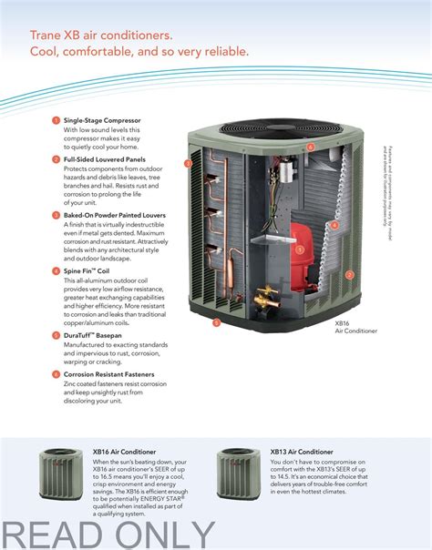Trane Xr14 Manual Xl16i 18 Seer Air Conditioner Shop Premium Ac Units