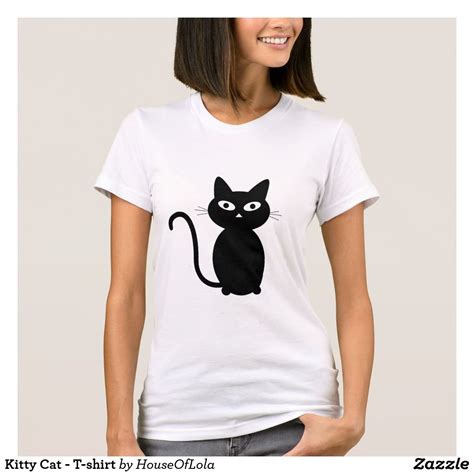Black Kitty Cat T Shirt Cat Tshirt Black Cat Shirts
