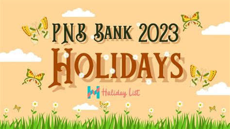 Pnb Bank Holiday List 2023 Holiday List India