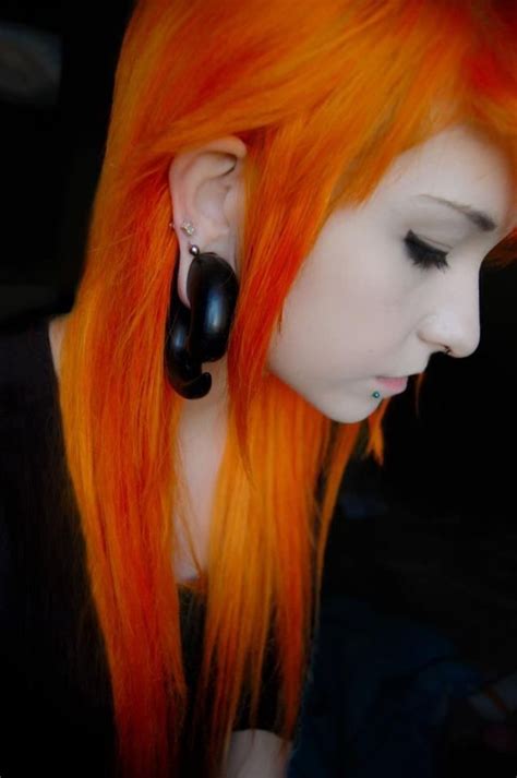 Bright Orange Hair Alternative Pinterest