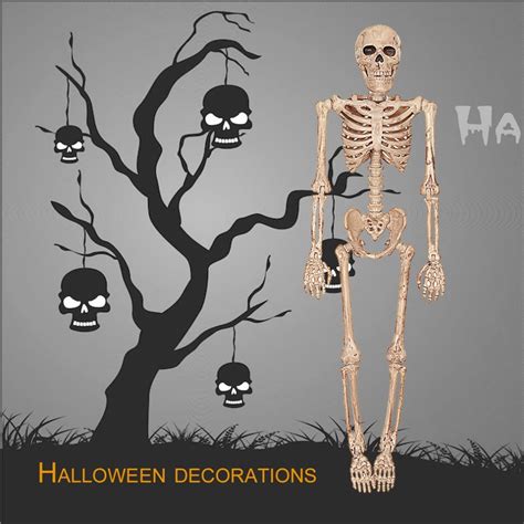 Buy 2017 New Horrible Halloween Skeleton Model Small