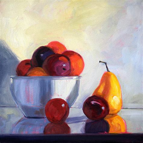 Fruit Bowl Painting By Nancy Merkle Pixels