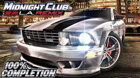 Midnight Club La Remix Psp 100 Completion 4k Youtube