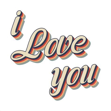 I Love You 3d Illustration I Love You In 3d Text 7731341 Vector Art At