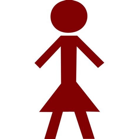 Vector Image Of Female Stick Figure Free Svg
