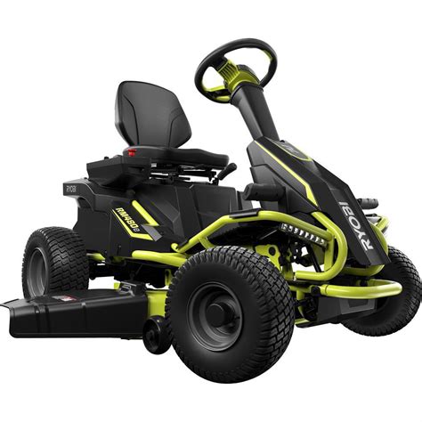 Ryobi 38 In Battery Electric Riding Lawn Mower Ry48110 The Home Depot